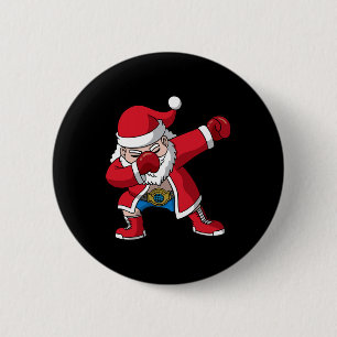 Boxing Santa Claus Boxer Boxing Christmas Men Boys 2 Inch Round Button