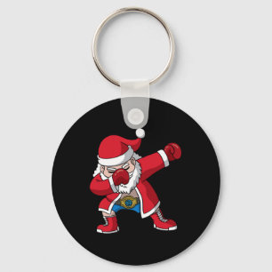 Boxing Santa Claus Boxer Boxing Christmas Men Boys Keychain
