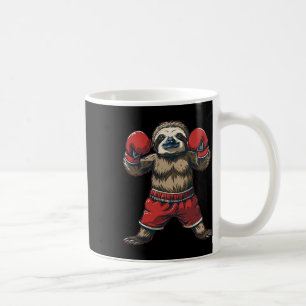 Boxing Sloth Lover Boxing Gloves Kickboxing Funny  Coffee Mug