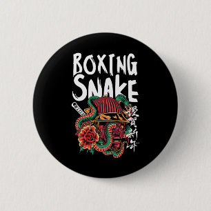Boxing Snake Japanese Samurai Warrior Cobra Fighte 2 Inch Round Button