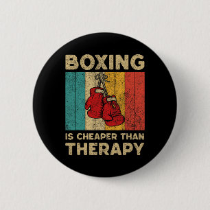 Boxing Son Vintage Boxing Boxer  2 Inch Round Button