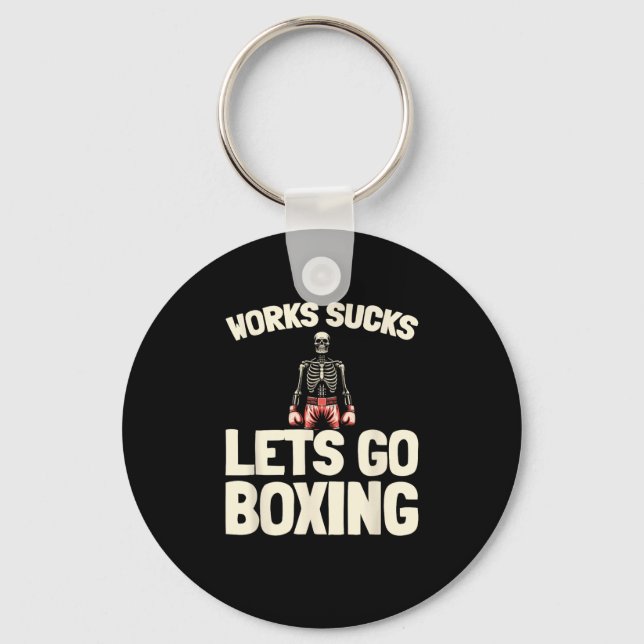 Boxing Sparring - Gloves Fighter Boxer  Keychain (Front)