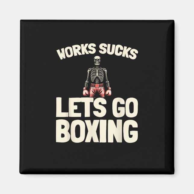Boxing Sparring - Gloves Fighter Boxer  Magnet (Front)