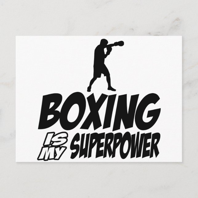 Boxing sports designs postcard (Front)