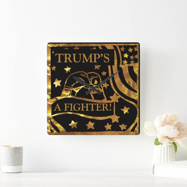 BOXING SQUARE WALL CLOCK (Home)