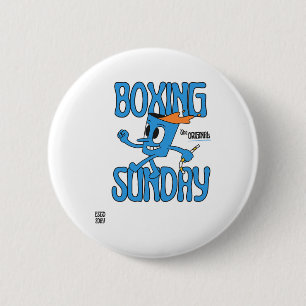 Boxing Sunday Knockout Punch Heavyweight Champion 2 Inch Round Button