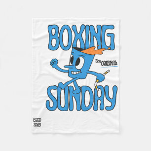 Boxing Sunday Knockout Punch Heavyweight Champion  Fleece Blanket