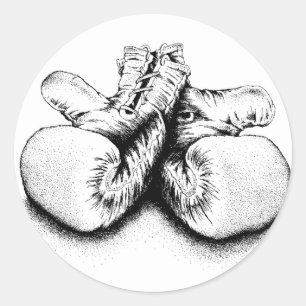 Boxing T-shirts and Gifts. Classic Round Sticker
