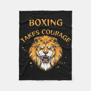 Boxing Takes Courage Fleece Blanket