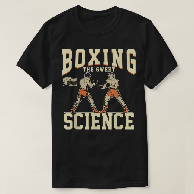 Boxing The Sweet Science Boxer Tee 549 (Design Front)
