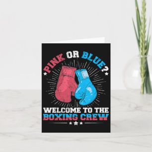 Boxing Themed Gender Reveal Party Quote For A Boxi Card