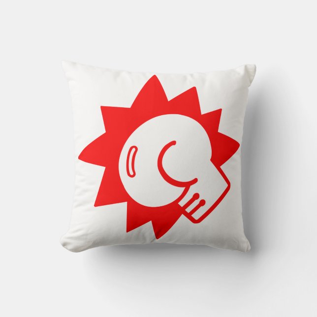 Boxing Throw Pillow (Front)