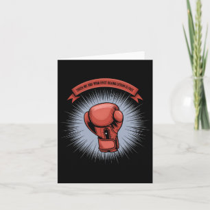 Boxing Training Glove Fight Boxer Gift Funny Dad H Card
