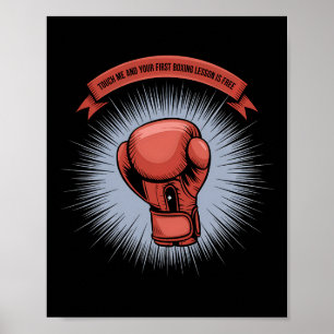 Boxing Training Glove Fight Boxer Gift Funny Dad H Poster