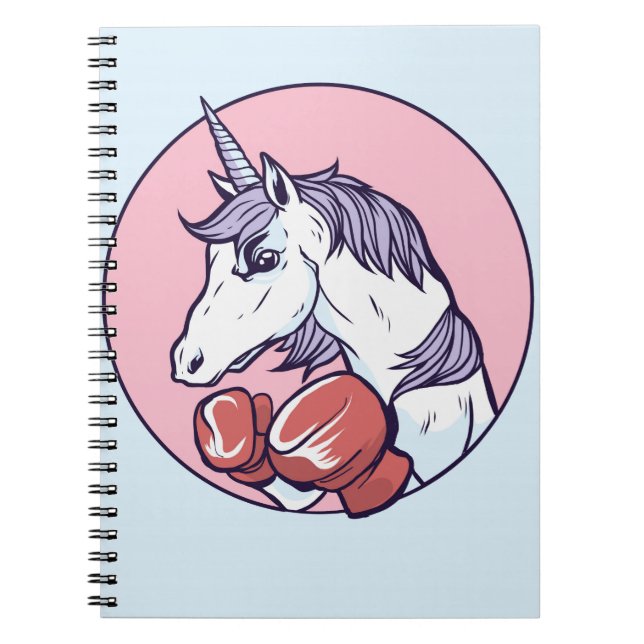 Boxing Unicorn Notebook (Front)