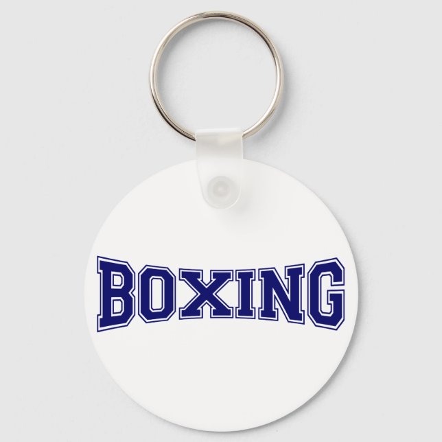 Boxing University Style Keychain (Front)