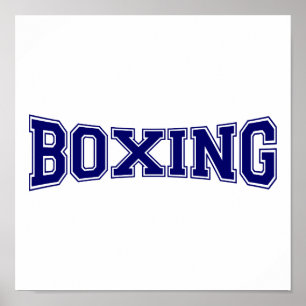 Boxing University Style Poster