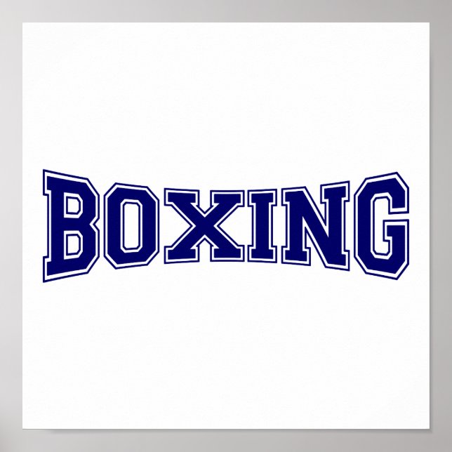 Boxing University Style Poster (Front)