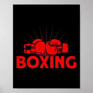 Boxing Vintage Love Title Boxing  Poster