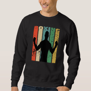 Boxing Vintage Retro Distressed For Boxer And Fist Sweatshirt