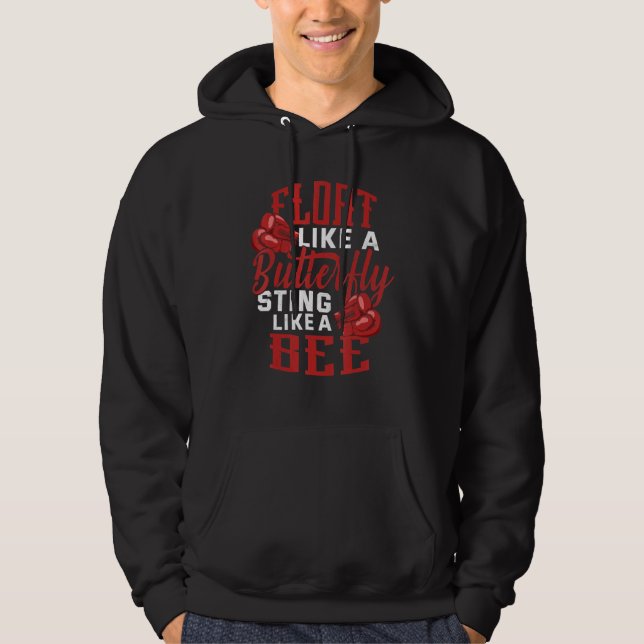 Boxing Workout Gym Boxer Champion 3 Hoodie (Front)