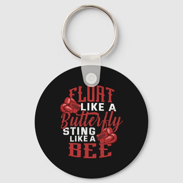 Boxing Workout Gym Boxer Champion  Keychain (Front)