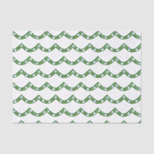 Boxwood Swag With Ginger Jar Ornaments Holidays Tissue Paper
