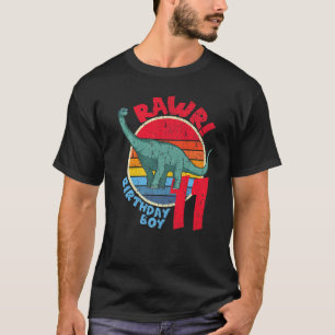 Boy 11th Birthday I Rawr! Brachiosaurus I Family M T-Shirt