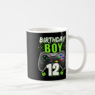 Boy 12 Video Game Controller Gamer 12th Birthday  Coffee Mug