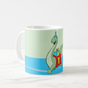 Boy, 1st Birthday Dinosaur Coffee Mug