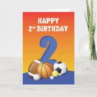 Boy 2nd Birthday Sports Balls