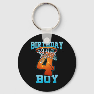 Boy 4 Years Old Gifts 5th Birthday Bysketbyll Pers Keychain