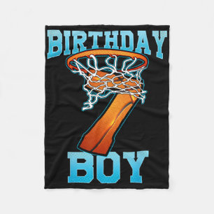 Boy 7 Years Old Gifts 8th Birthday Bysketbyll Pers Fleece Blanket