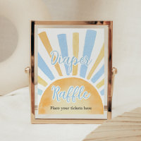 Boy A Little Ray of Sunshine Diaper Raffle