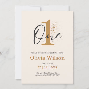 Boy and Baby birthday invitation