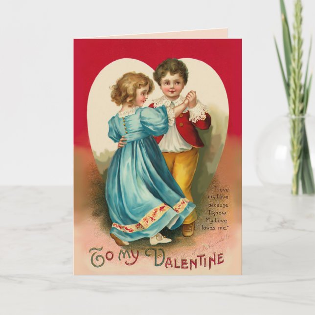 Boy and Girl Dancing Card (Front)