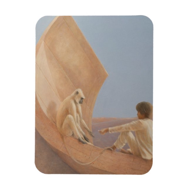 Boy and Monkey 2010 Magnet (Vertical)