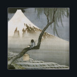 Boy and Mount Fuji Hokusai Japanese Fine Art Magnet<br><div class="desc">Boy and Mt. Fuji 葛飾北斎 「富士と笛吹童図」 painting on silk, 1839 Boy sitting on a tree branch playing a flute in the foreground, Mt. Fuji in the distance. Freer Gallery, Smithsonian, Washington D.C. Katsushika Hokusai (October or November 1760–May 10, 1849) was a Japanese artist, ukiyo-e painter and printmaker of the Edo...</div>