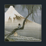 Boy and Mount Fuji Hokusai Japanese Fine Art Magnet<br><div class="desc">Boy and Mt. Fuji 葛飾北斎 「富士と笛吹童図」 painting on silk, 1839 Boy sitting on a tree branch playing a flute in the foreground, Mt. Fuji in the distance. Freer Gallery, Smithsonian, Washington D.C. Katsushika Hokusai (October or November 1760–May 10, 1849) was a Japanese artist, ukiyo-e painter and printmaker of the Edo...</div>