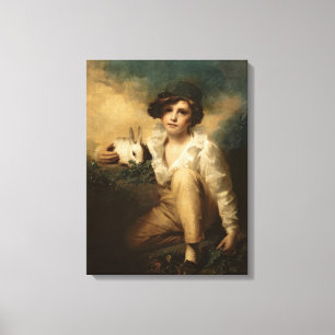 Boy and Rabbit, c.1814 Canvas Print