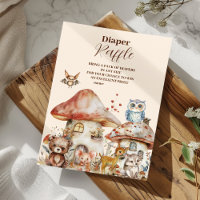 Boy Baby Boho Woodland Diapper Raffle