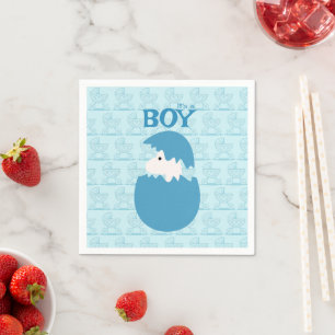 Boy Baby Gender Reveal Party Napkin