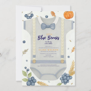 Boy baby shower autum fall burlap bodysuit  invita invitation