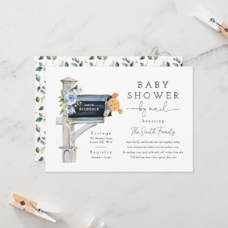 Boy Baby Shower by Mail, Baby Shower Long Distance Invitation