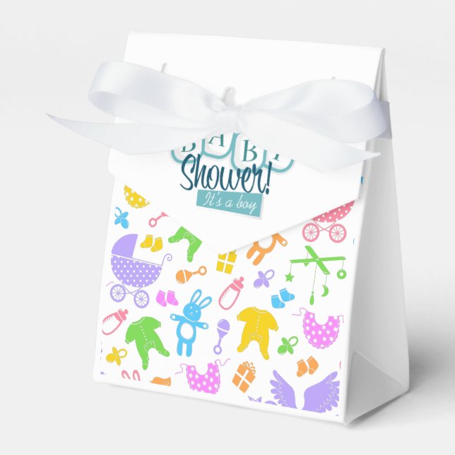  Boy Baby Shower  Favour Box (Front Side)