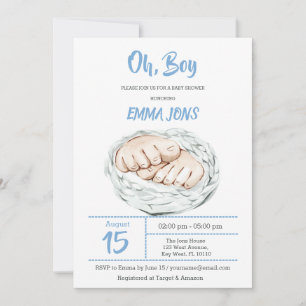 Boy Baby Shower invitation