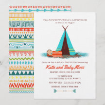 Boy Baby Shower Invitation | Boho Chic