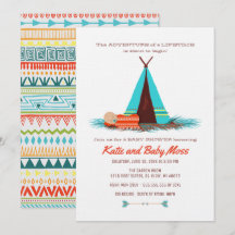 Boy Baby Shower Invitation | Boho Chic