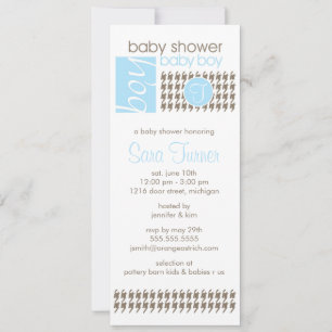 Boy Baby Shower Invitation - Trendy
