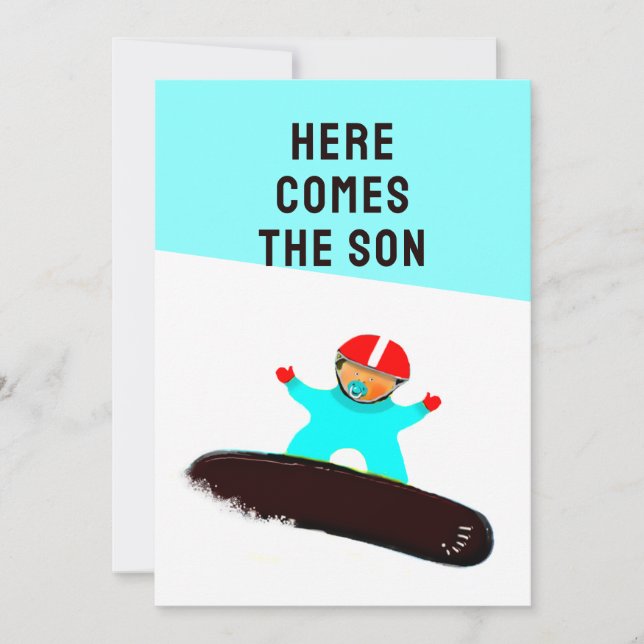Boy Baby Shower Invitations (Front)
